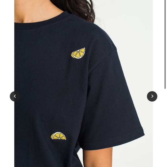 Olive - Lemon stitch short sleeve tee - Picture 1 of 2